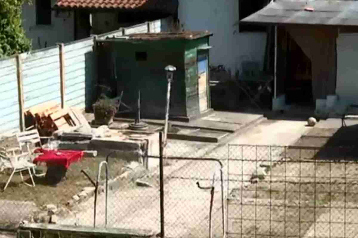 il retro della casa di Clara Rossignoli