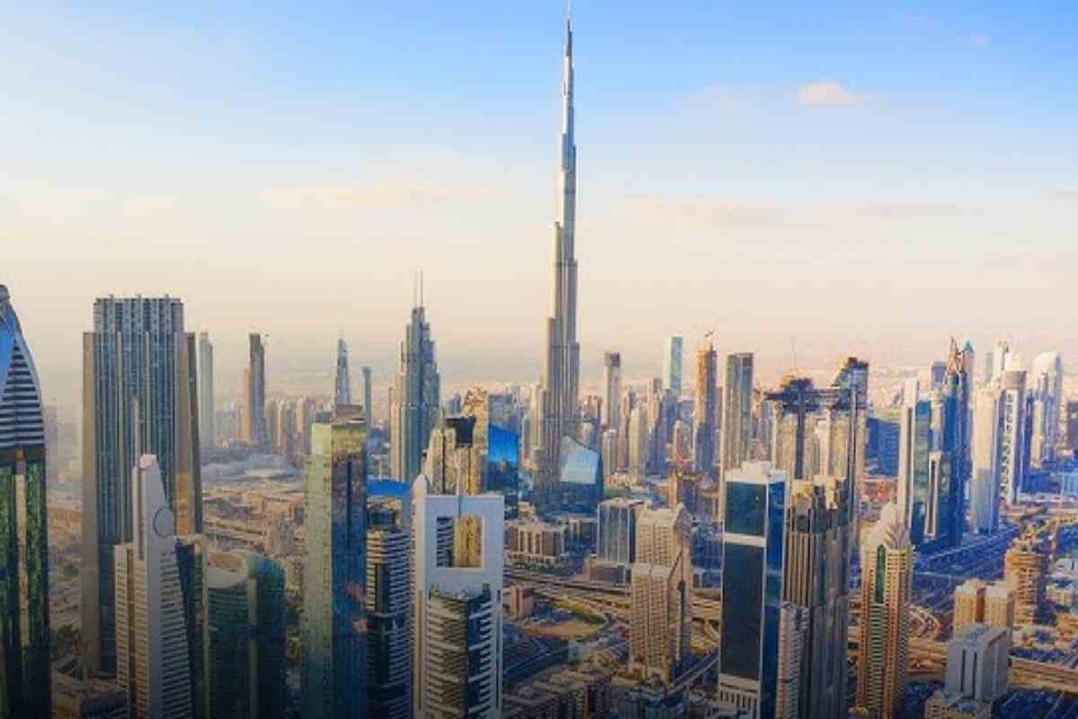 vista dei grattacieli di Dubai