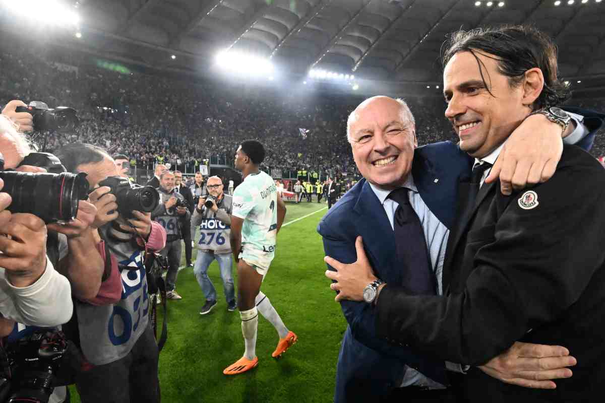 Beppe Marotta e Simone Inzaghi