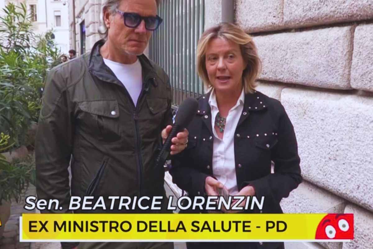 Jimmy Ghione con la Senatrice Beatrice Lorenzin