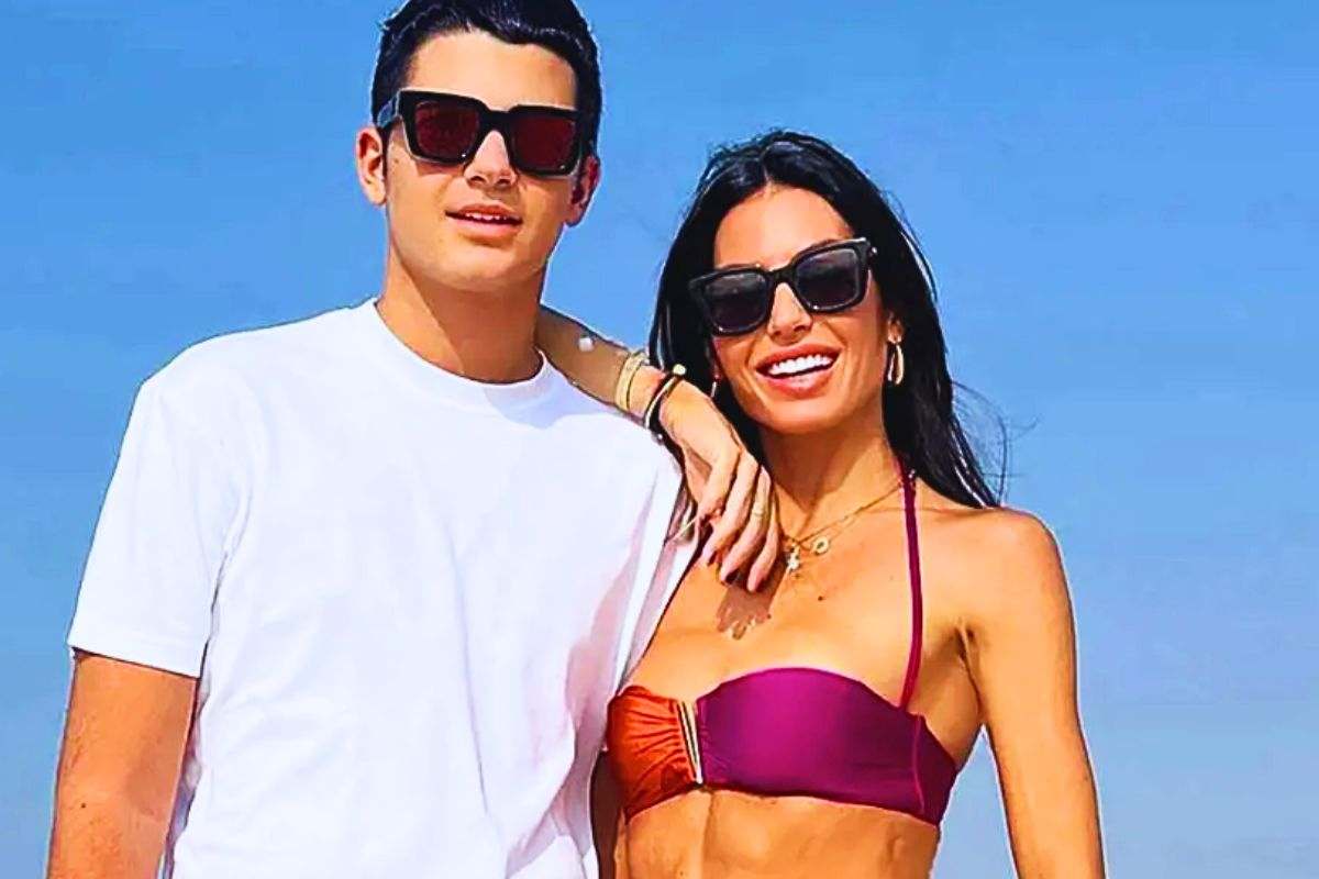 La Gregoraci con il figlio adolescente Nathan Falco