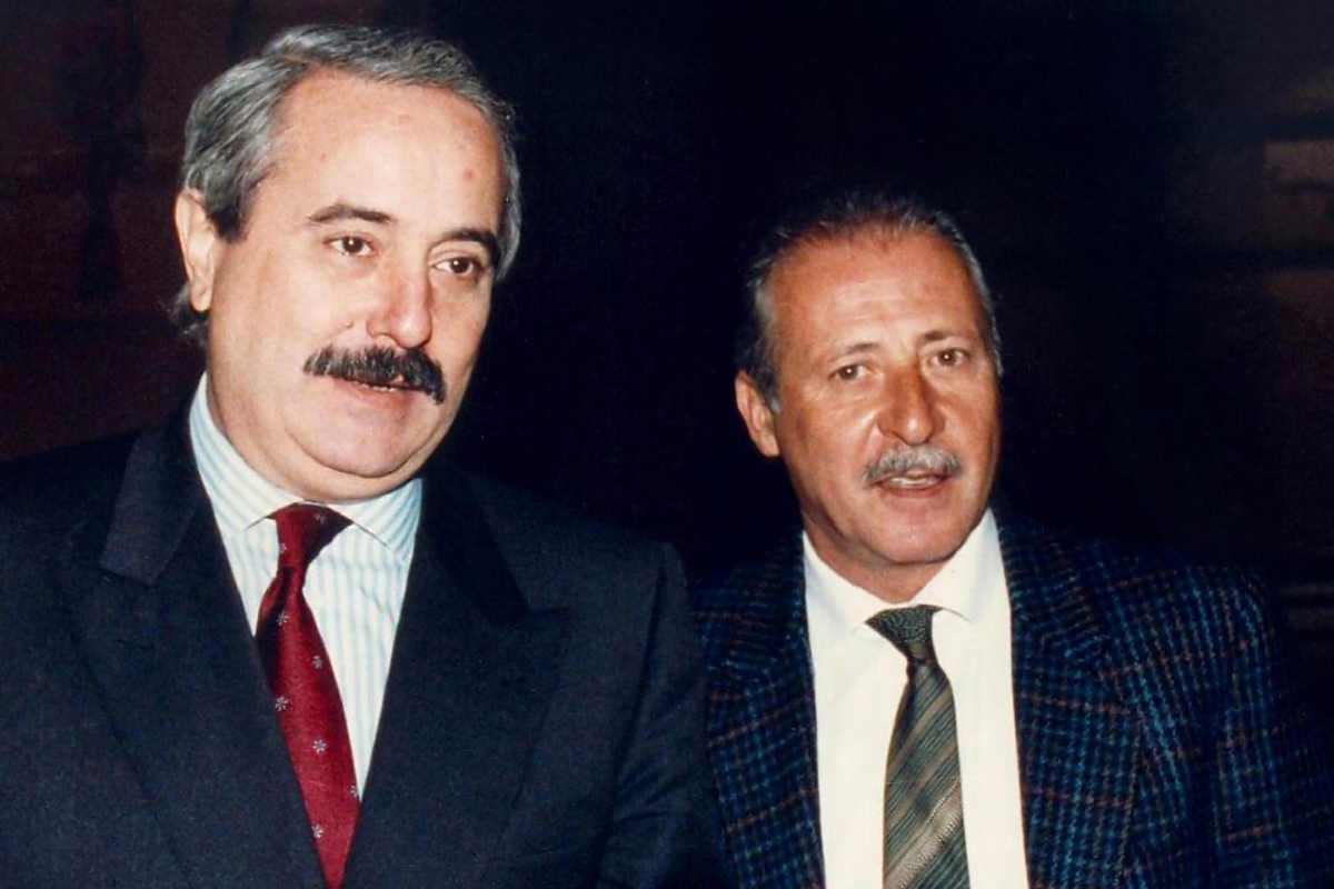 foto iconica di Giovanni Falcone e Paolo Borsellino