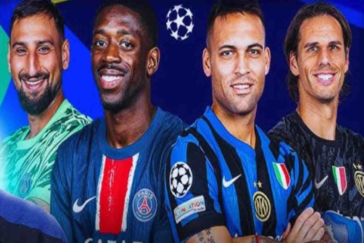 Alcuni dei campioni di Inter e PSG
