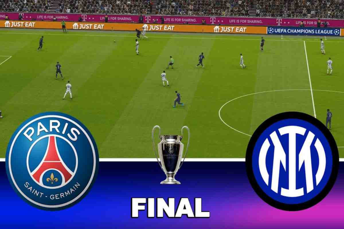 una simulazione della finale di Champions