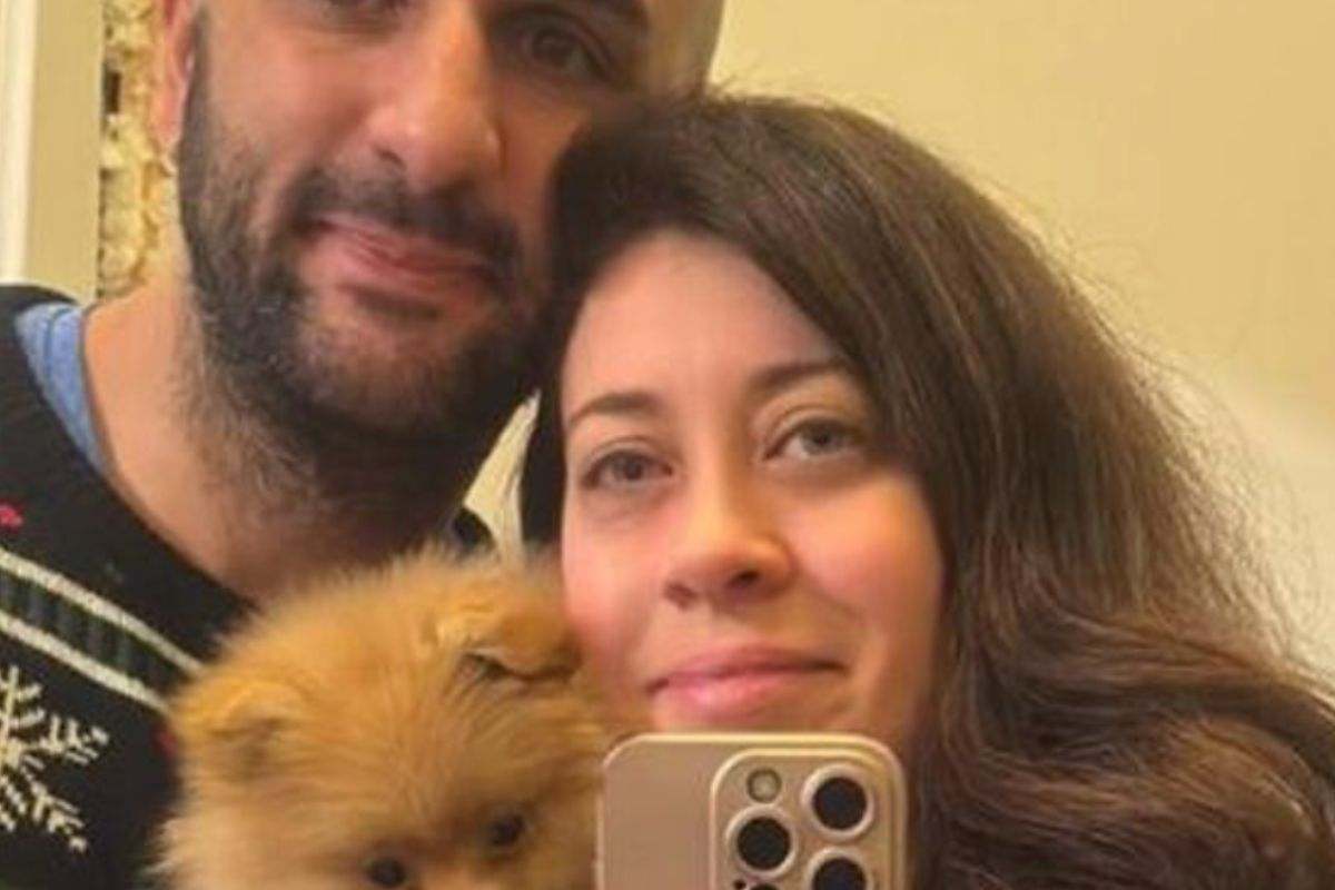 Valeria insieme a suo marito