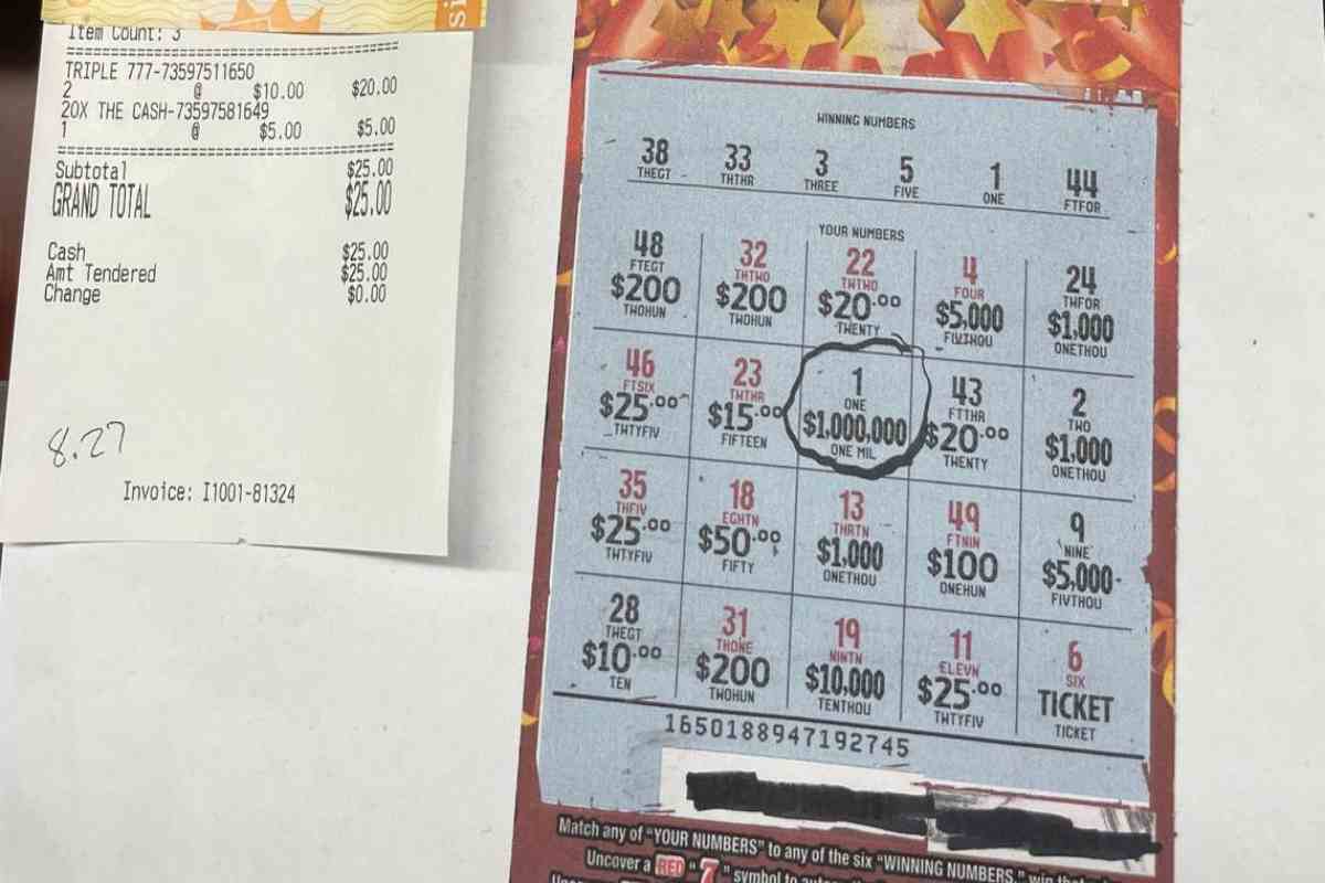 Il biglietto vincente del Gratta e Vinci
