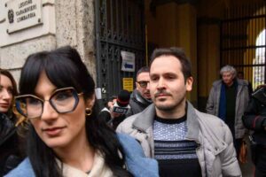 andrea sempio con la sua avvocatessa Taccia