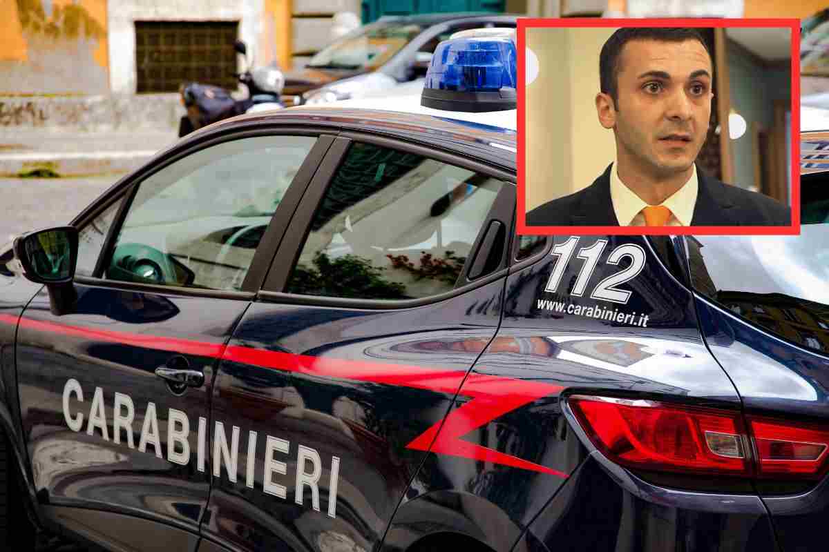 auto dei carabinieri e foto di emanuele de maria
