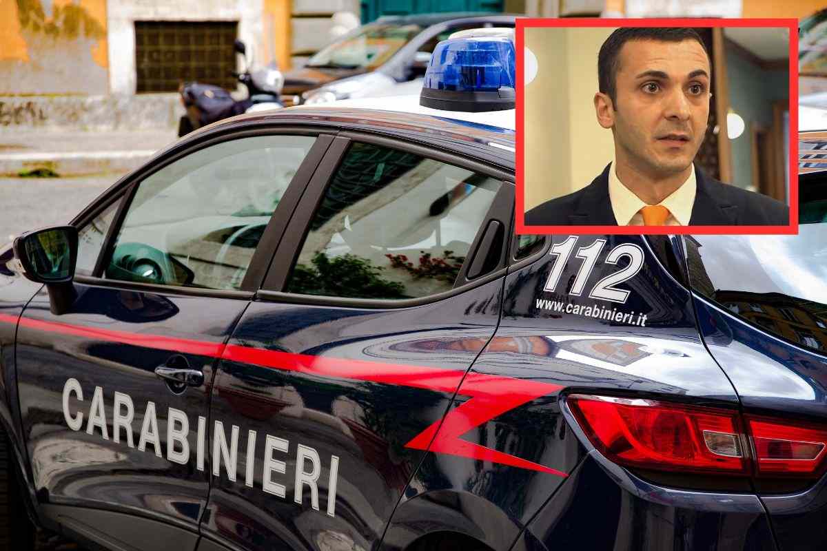 auto dei carabinieri e foto di emanuele de maria