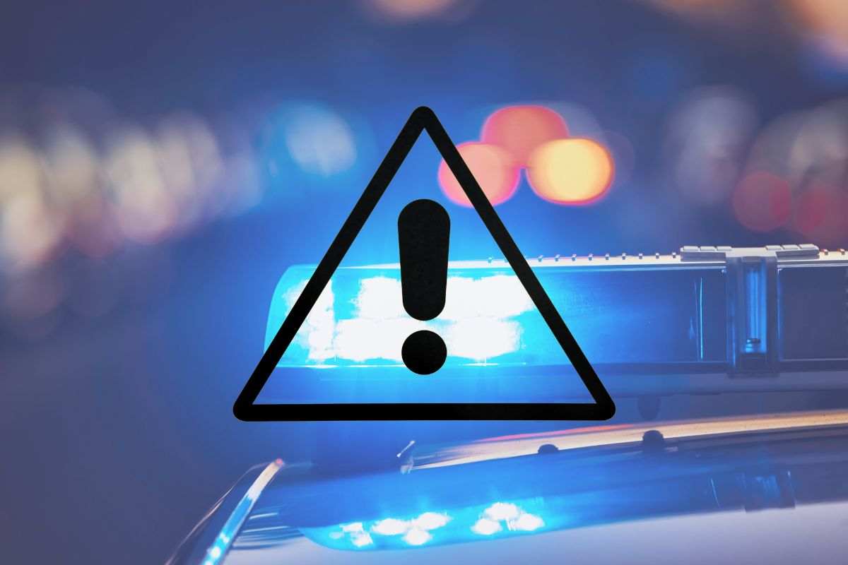 polizia e segnale di allarme