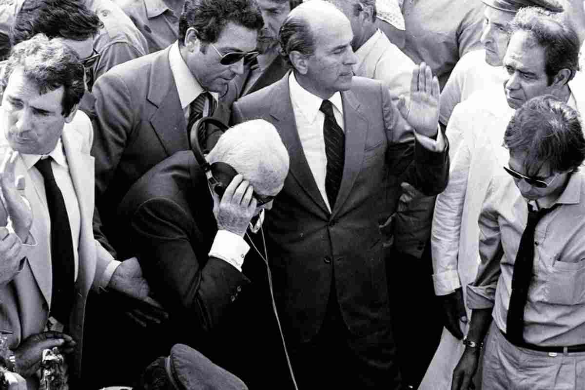 Pertini sul pozzo di Vermicino