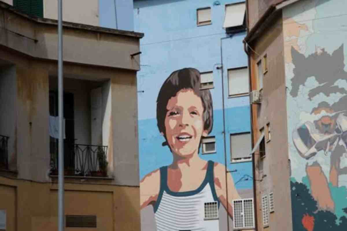 Un murales dedicato ad Alfredino Rampi