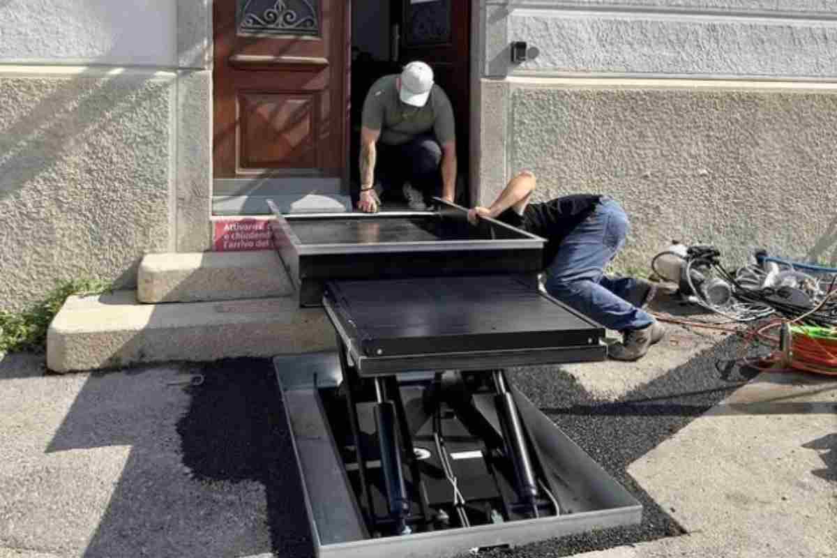 Museo accessibile pista sedia a rotelle