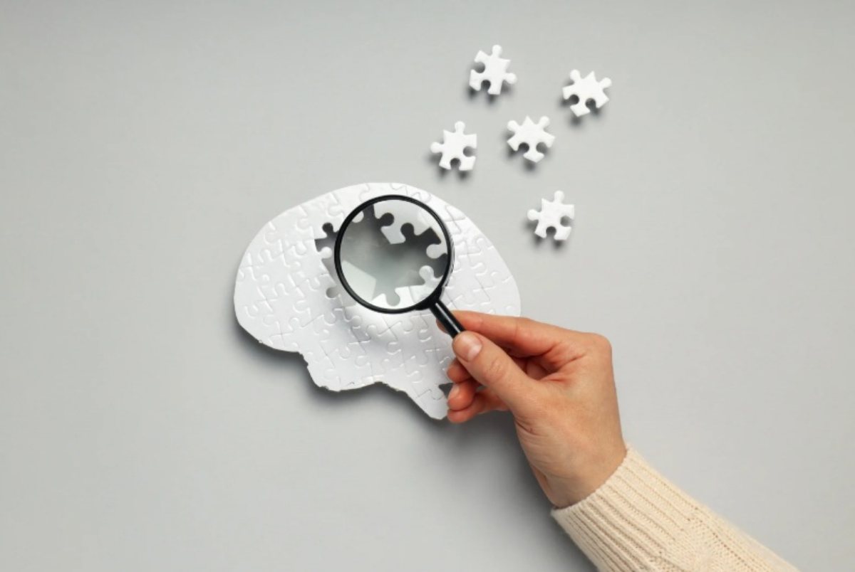 Puzzle raffigura un cervello