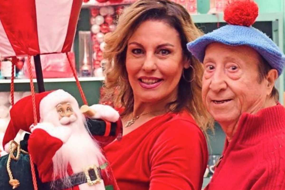alvaro vitali con la moglie