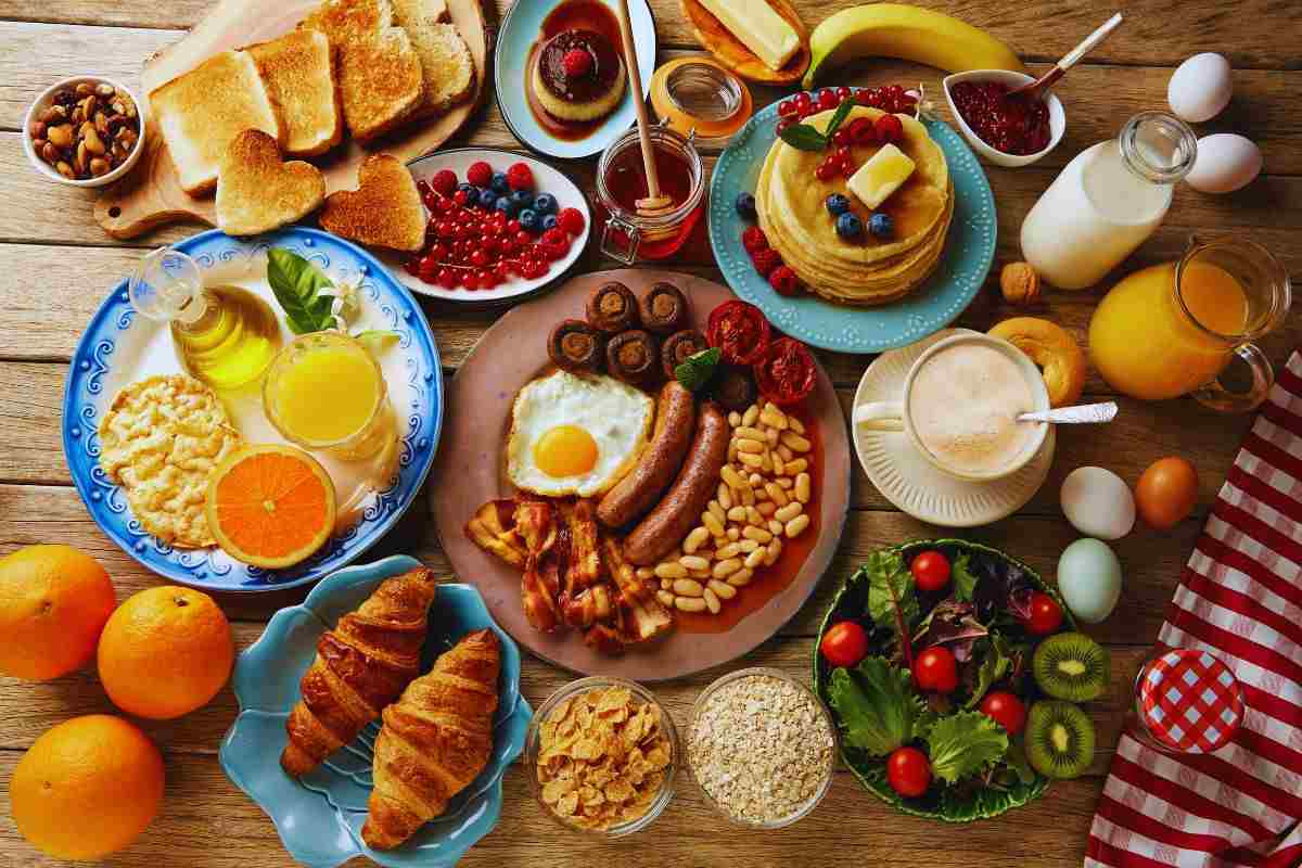 piatti della colazione