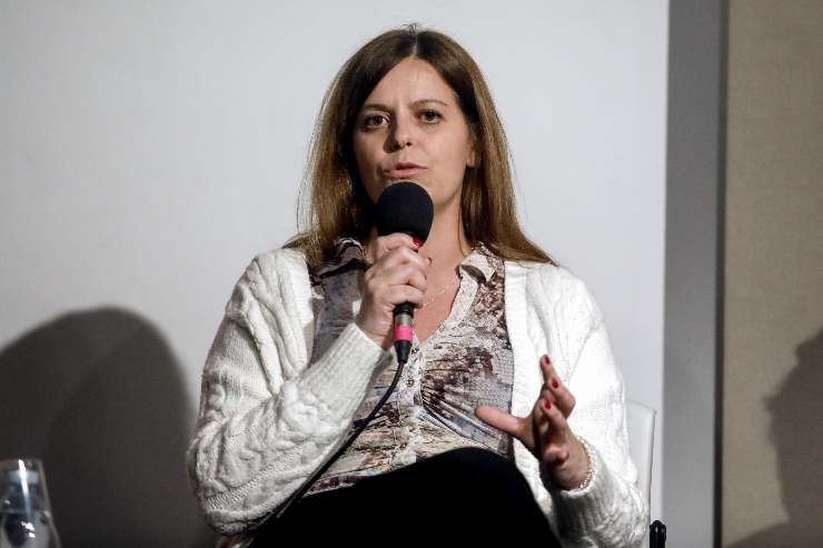 ilaria salis al microfono