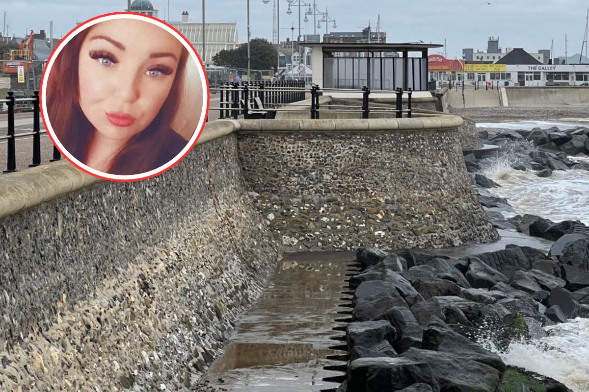 scogli e foto della ragazza morta