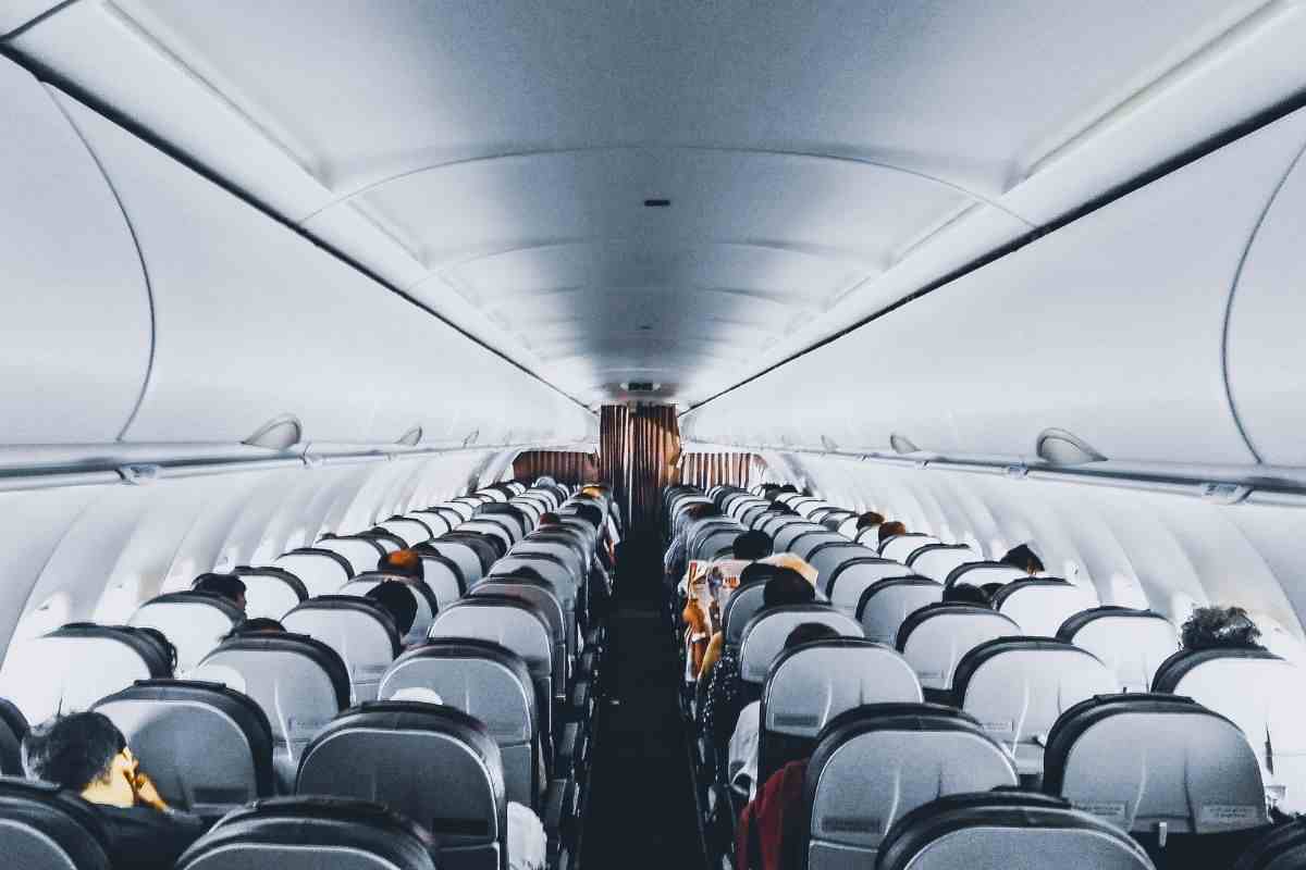 cabina di un aereo