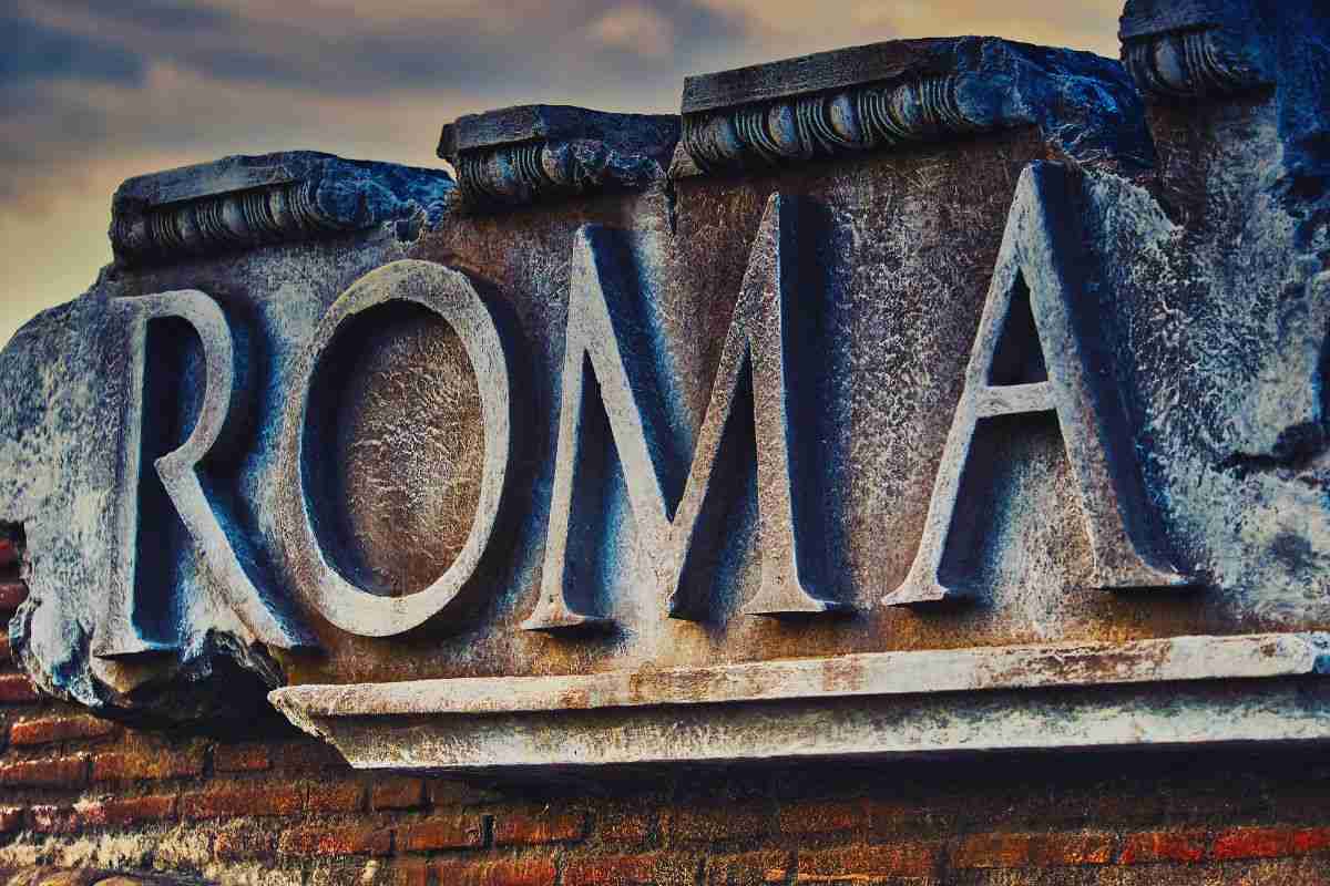 insegna con scritto roma