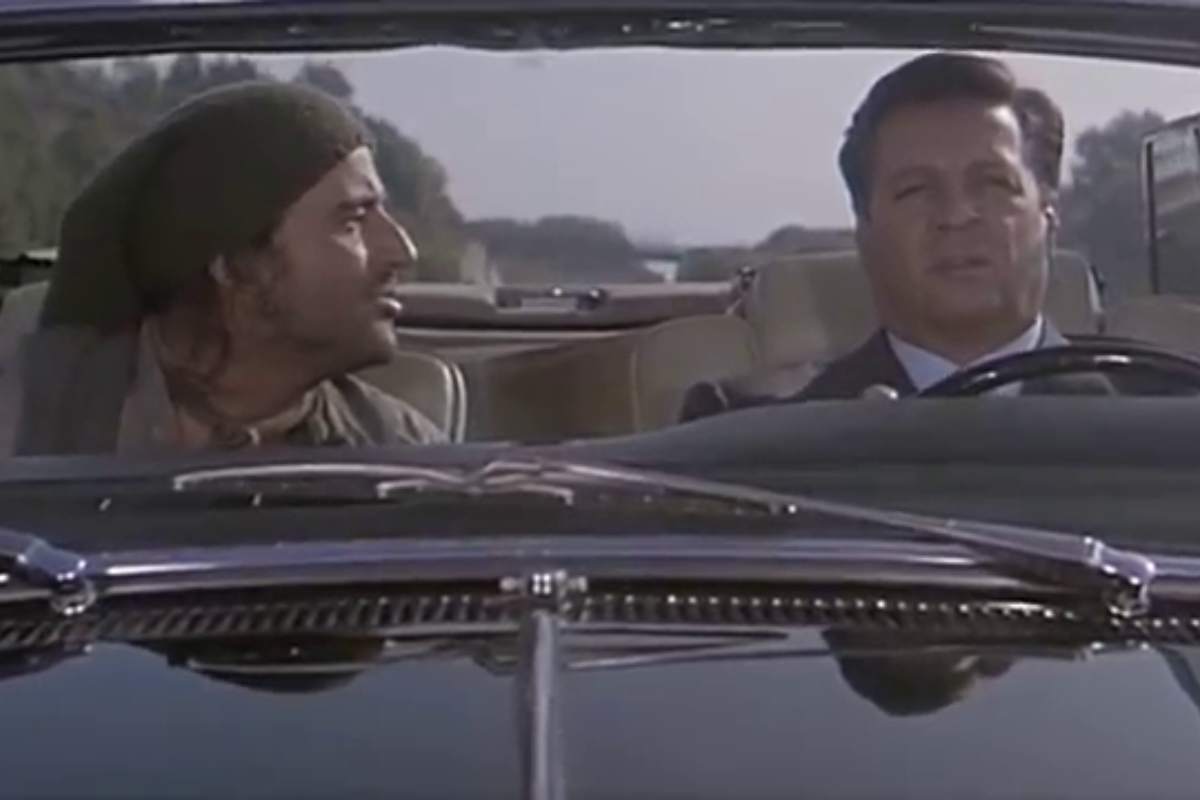 Una scena di Ricky e Barabba con Christian De Sica e Renato Pozzetto