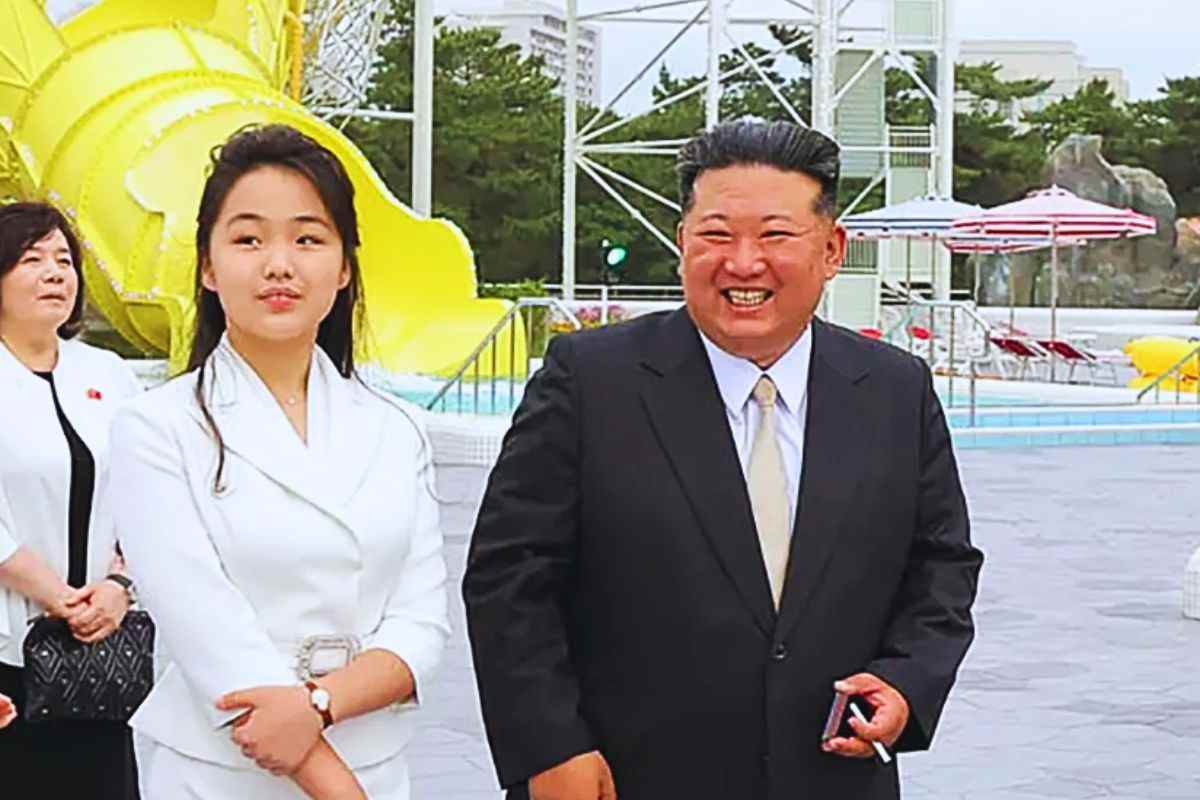Kim Jong-un con la figlia Ju-ae