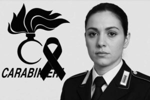 una foto di Laura Grillo con un messaggio di cordoglio