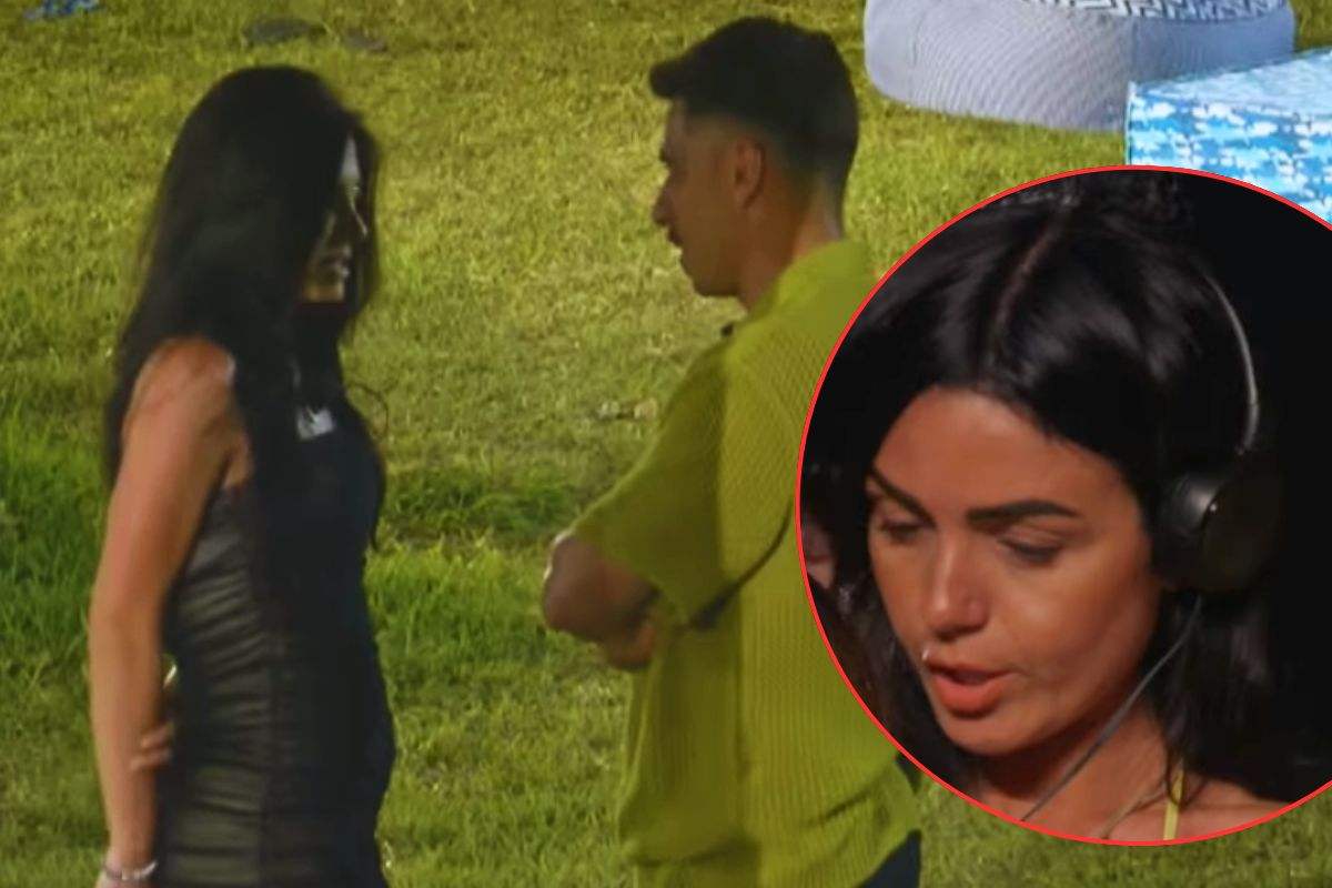 Maria Concetta osserva il flirt del proprio fidanzato