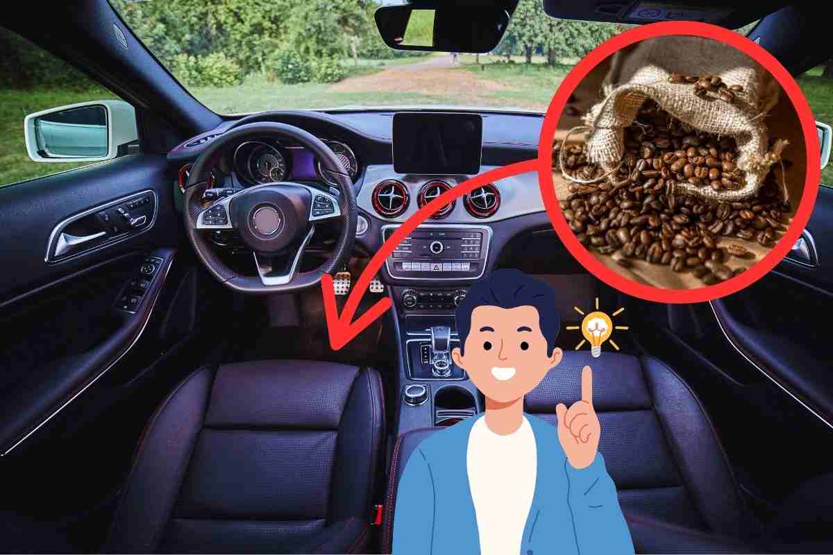 auto chicchi caffè grafica uomo idea