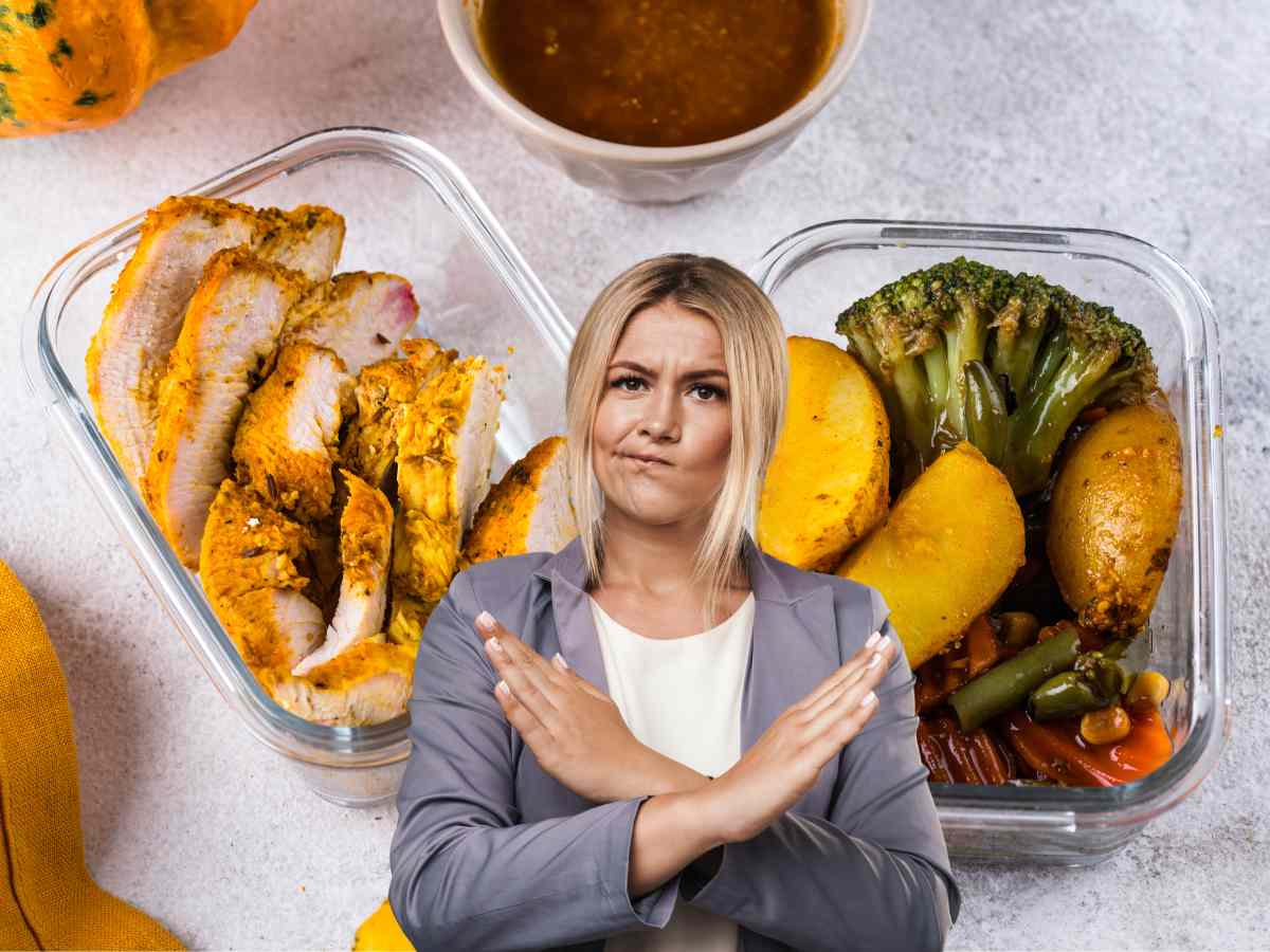 no agli avanzi di cibo