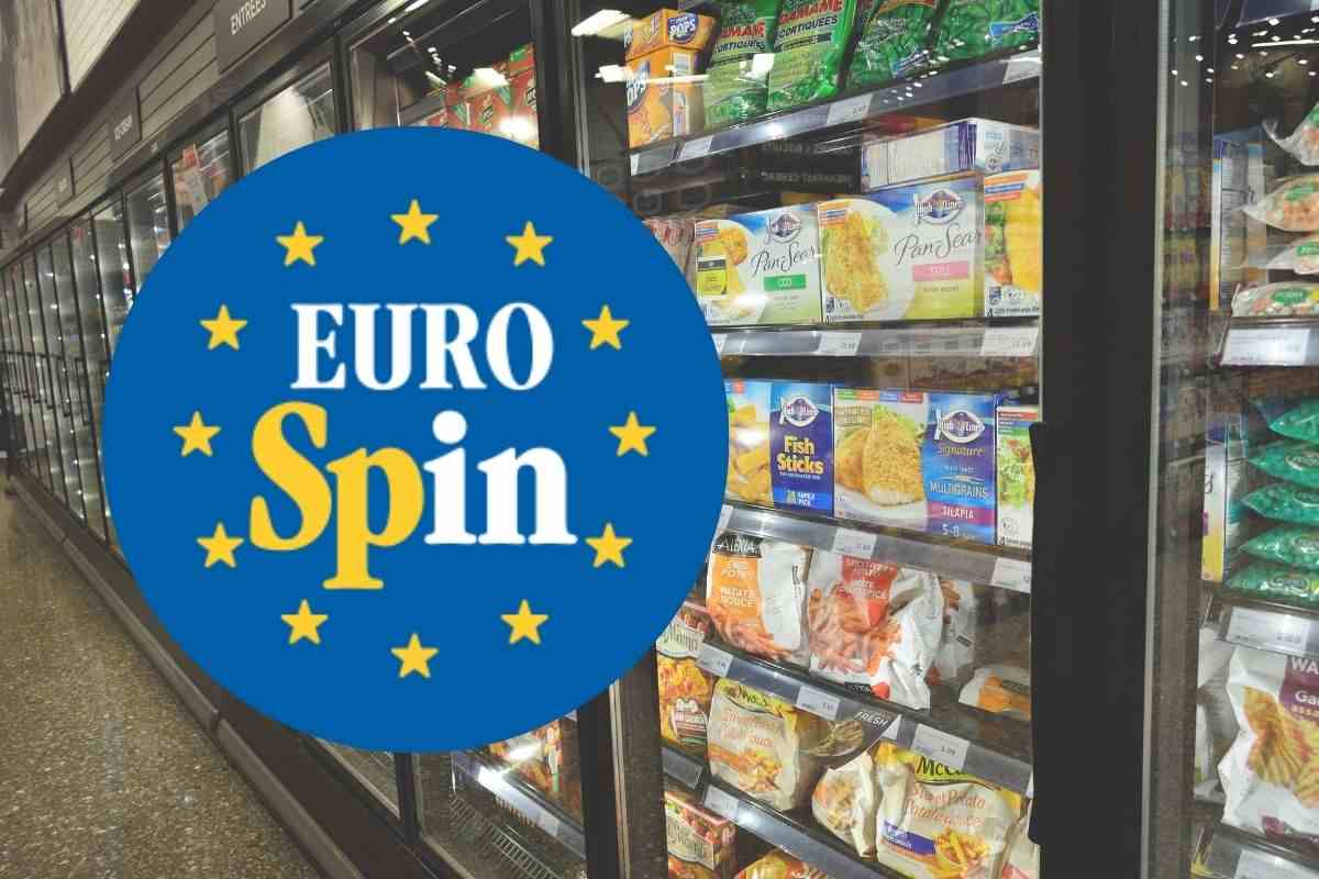 reparto surgelati e logo eurospin