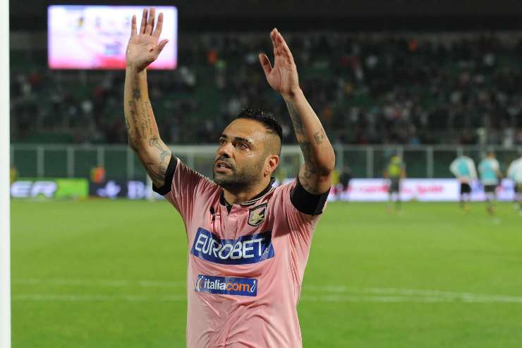 miccoli con la maglia del palermo
