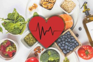 Cuore simbolo e alimenti