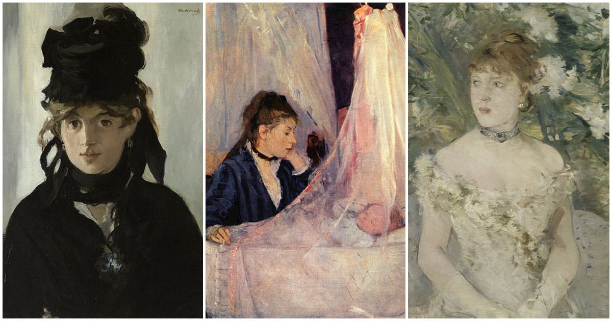 Tre dipinti di Berthe Morisot