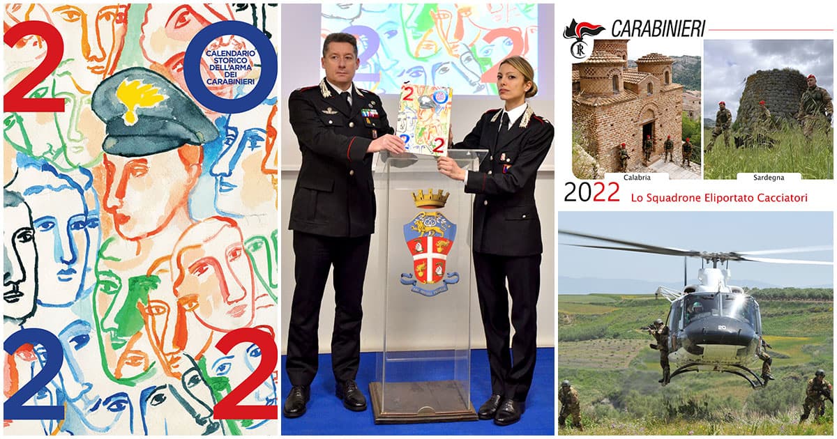 A Savona presentato calendario da collezione e Agenda 2022 dei Carabinieri  
